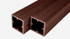 Столб заборный Варяжский Композит 3000x120x120 мм, Шоколад